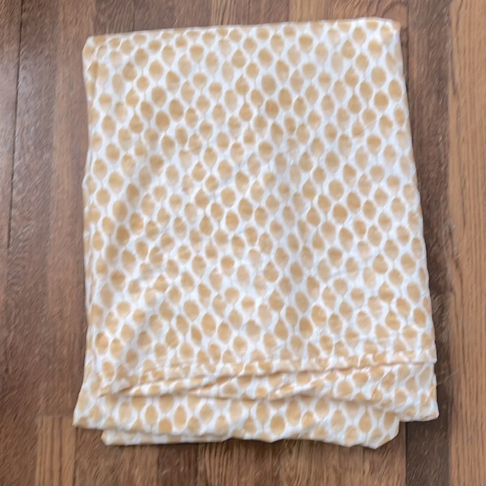 Gold and White west elm full size duvet cover